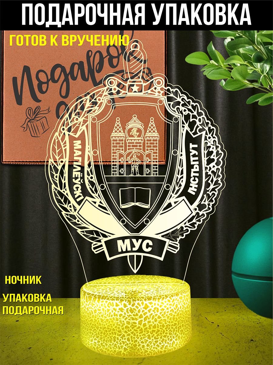 Светильник ночник подарок Могилевский институт МВД