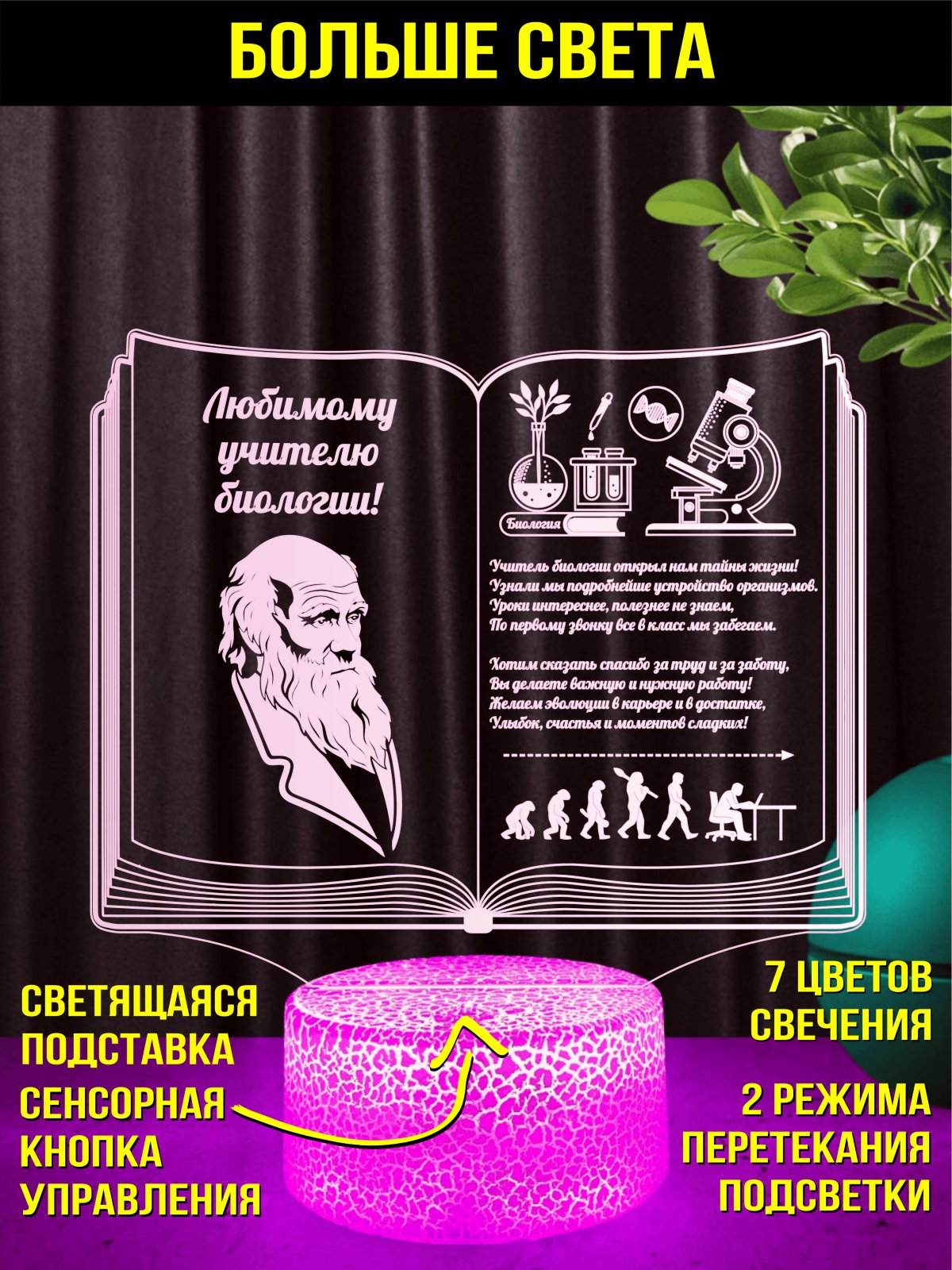 Ночник - подарок учителю биологии