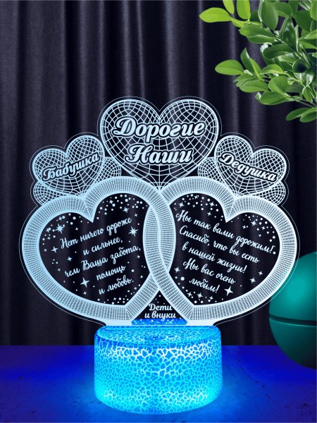 Копия: Ночник - подарок Бабушке и Дедушке